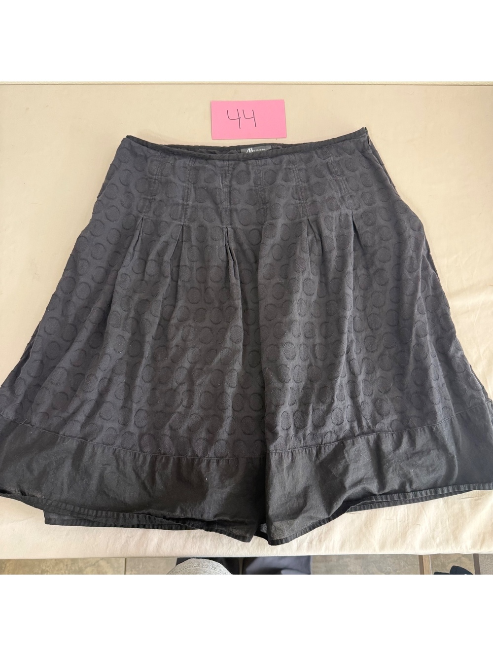 AB Studio Black Textured Skirt Size 12